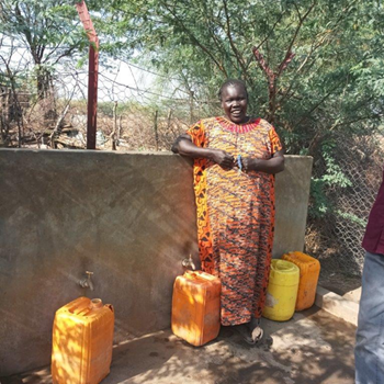 Siama Juma, Chairperson Of Wmcs Poses For A Picture At Atalabara Water Point1